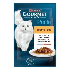 Purina Gourmet Perle en sobres 26 x 85 g - Pack Ahorro Ternera y pato