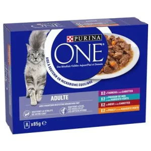Purina ONE ADULT 16 x 85 g - Pack Ahorro Mix (4 variedades)
