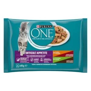 PURINA ONE Difficult Appetite Pollo y pavo 4 x 85 g