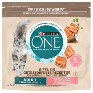 PURINA ONE Grain Free Adulto salmón 1,1 kg