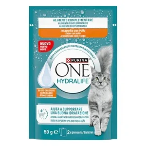 PURINA ONE Hydralife líquido para gatos 12 x 50 g con sabor a pollo