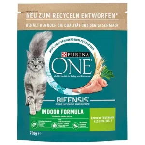 PURINA ONE Indoor Formula pienso para gatos de interior 750 g