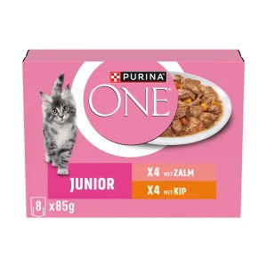 Purina ONE Junior Comida Húmeda - Pollo y Salmón