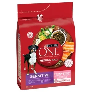 PURINA ONE Medium/Maxi Sensitive con salmón 2,5 kg