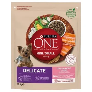PURINA ONE Mini Delicate con salmón y arroz 800 g