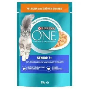 PURINA ONE Senior 7+ Con pollo y judías verdes (26 x 85 g)