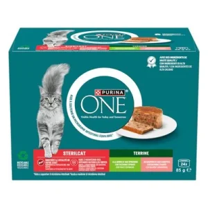 PURINA ONE SterilCat terrina Pack mixto (24 x 85 g)