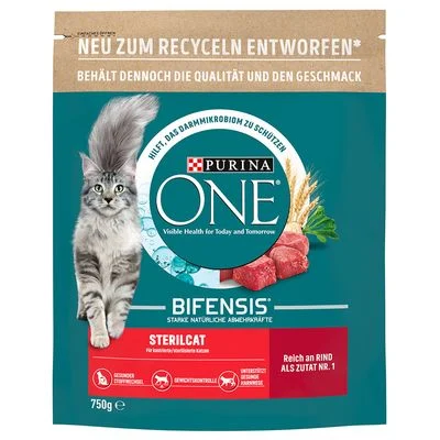 Purina ONE Sterilized con vacuno 750 g
