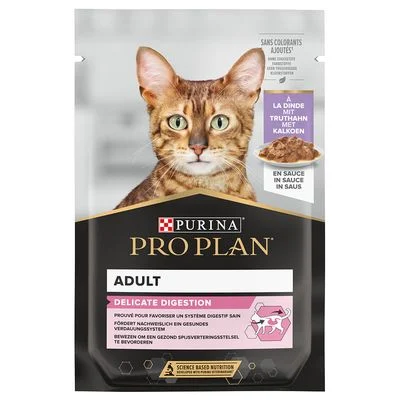 PURINA PRO PLAN en sobres 24 x 85 g - Pack Ahorro Delicate con pavo