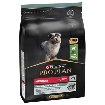 PURINA PRO PLAN Medium Puppy Sensitive Digestion cordero y arroz 3 kg