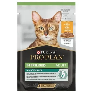 PURINA PRO PLAN Sterilised Adult Maintenance en sobres Pollo 6 x 85 g