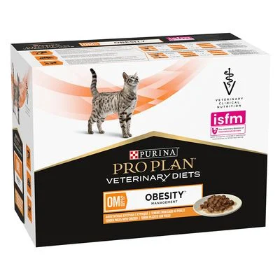 PURINA PRO PLAN Veterinary Diets Feline OM ST/OX Obesity Management 10 x 85 g