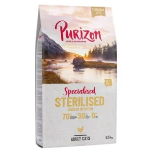 Purizon 2 x 6,5 kg pienso para gatos - Pack Ahorro Sterilised con pollo y pescado