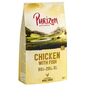 Purizon Adult Pollo con pescado, sin cereales 12 kg