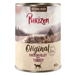 Purizon Adult Sterilised 6 x 400 g - sin cereales Filete de pollo con pavo