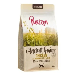 Purizon Adult Sterilised Pollo con pescado - Cereales ancestrales 400 g