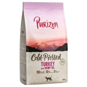 Purizon Coldpressed con pavo y aceite de cáñamo, prensado en frío 400 g