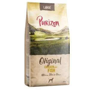 Purizon Large Adult con pollo y pescado para perros, sin cereales NUEVO: 2 x 12 kg - Pack Ahorro