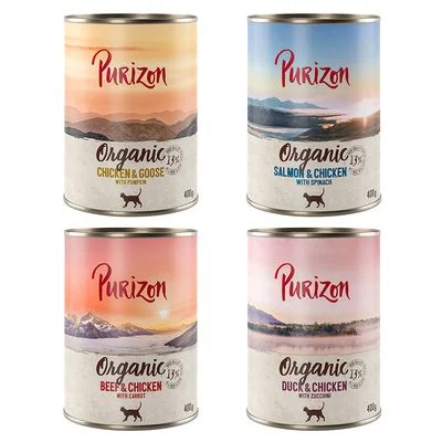 Purizon Organic 6 x 400 g Pack mixto (4 variedades)