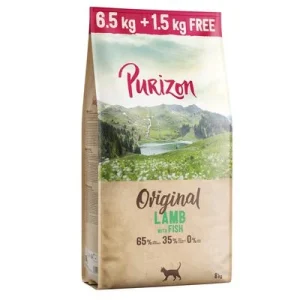 Purizon Original cordero con pescado - sin cereales Oferta: 6,5 kg + 1,5 kg ¡gratis! - NUEVO