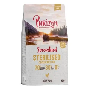 Purizon pienso para gatos - Formato de prueba Sterilised Adult con pollo y pescado - 400 g
