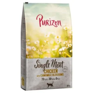 Purizon Single Meat 2 x 6,5 kg para gatos - Pack Ahorro Pollo con flores de camomila