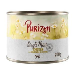 Purizon Single Meat 6 x 200 g Pollo con flores de camomila