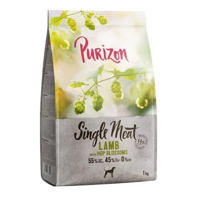 Purizon Single Meat Adult cordero y guisantes con flores de lúpulo, sin cereales 1 kg