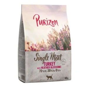 Purizon Single Meat con pavo y flores de brezo pienso para gatos 400 g