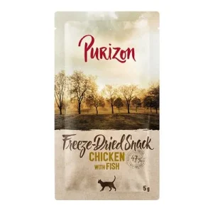 Purizon snacks sin cereales de pollo con pescado para gatos 5 g
