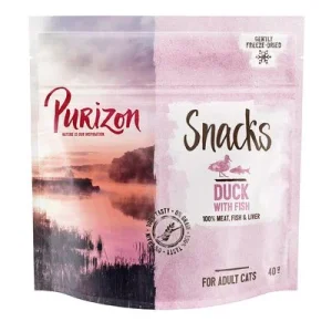 Purizon Snacks sin cereales pato con pescado para gatos 40 g