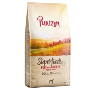 Purizon Superfoods vacuno con pollo, guisantes y manzanas 12 kg