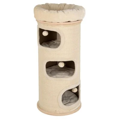 Rascador barril Natural Paradise Primrose para gatos Tamaño L, crema