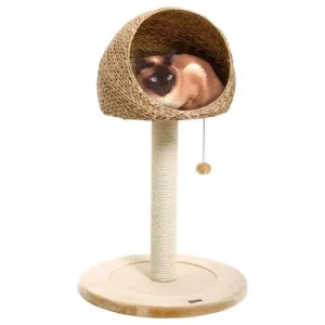 Rascador Karlie Banana Leaf Little Hole para gatos Color natural