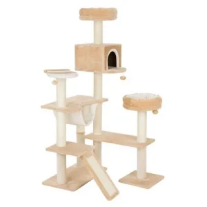 Rascador La Casita de Chocolate con rampa para gatos Beige