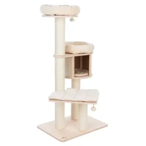 Rascador Natural Paradise Magnolia L para gatos Crema