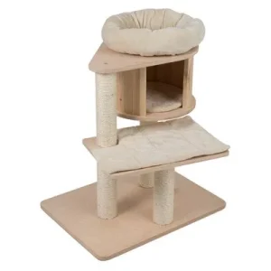 Rascador Natural Paradise Magnolia S para gatos Crema