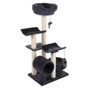 Rascador Penélope para gatos Gris oscuro
