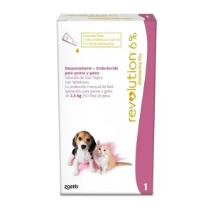 Revolution para Cachorros y Gatos 6% Hasta 2,5 Kg
