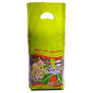 RIBERO Heno con Zanahoria 500g ( 1Unidad ó Pack Ahorro 8 Unidades)