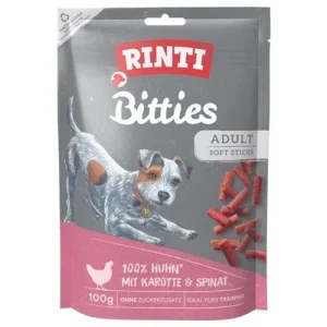 Rinti Bitties snacks para perros Zanahoria y espinacas (100 g)