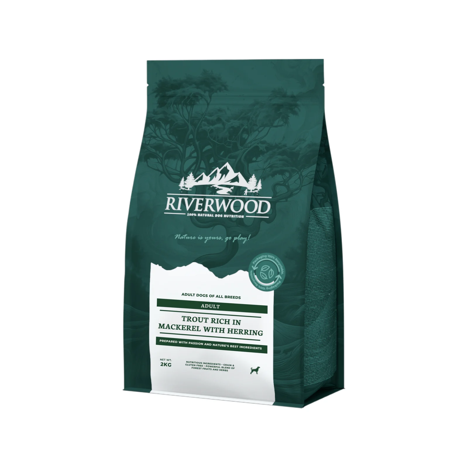 Riverwood Adult Dog - Trucha y Caballa con Arenque - Image 2