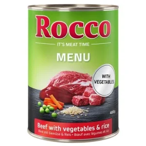 Rocco Menú 6 x 400 g Vacuno con verduras y arroz