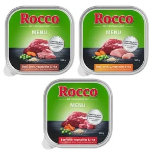 Rocco Menú en tarrinas 27 x 300 g - Pack Ahorro Pack mixto con 3 variedades