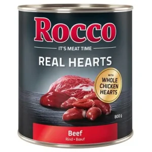 Rocco Real Hearts 12 x 800 g - Pack Ahorro Vacuno
