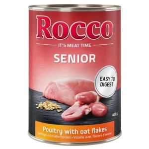 Rocco Senior 12 x 400 g - Pack Ahorro Ave y copos de avena