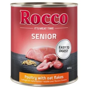 Rocco Senior 12 x 800 g - Pack Ahorro Ave y copos de avena