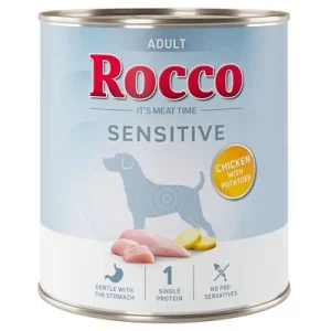 Rocco Sensitive 24 x 800 g - Pack Ahorro Nueva receta: Pollo con patatas