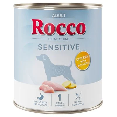 Rocco Sensitive 24 x 800 g - Pack Ahorro Nueva receta: Pollo con patatas