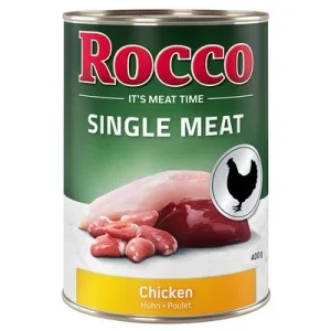 Rocco Single Meat 12 x 400 g - Pack Ahorro Pollo